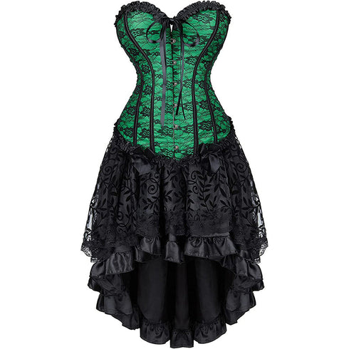 Renaissance Corsets Halloween Victorian Vampire Costumes Set
