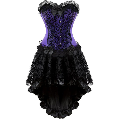 Renaissance Corsets Halloween Victorian Vampire Costumes Set