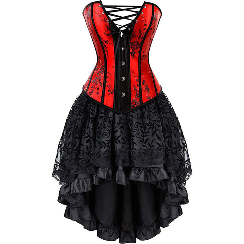 Renaissance Corsets Halloween Victorian Vampire Costumes Set