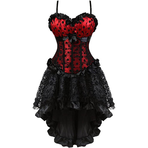 Renaissance Corsets Halloween Victorian Vampire Costumes Set
