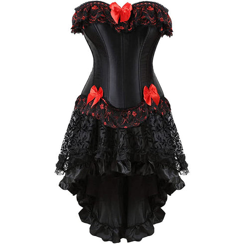 Renaissance Corsets Halloween Victorian Vampire Costumes Set