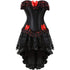 Renaissance Corsets Halloween Victorian Vampire Costumes Set