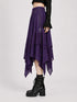 Womens Renaissance Skirt Asymmetrical Flowy Goth Skirt