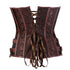 Women Faux Leather Steampunk Carnival Party Bustiers Corset Top