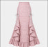 Women's Gothic Lace-Up Drawstring Tiered Ruffle Maxi Long Mermaid Pencil Skirt