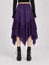 Womens Renaissance Skirt Asymmetrical Flowy Goth Skirt
