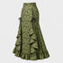 Women's Gothic Lace-Up Drawstring Tiered Ruffle Maxi Long Mermaid Pencil Skirt