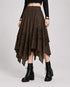 Womens Renaissance Skirt Asymmetrical Flowy Goth Skirt