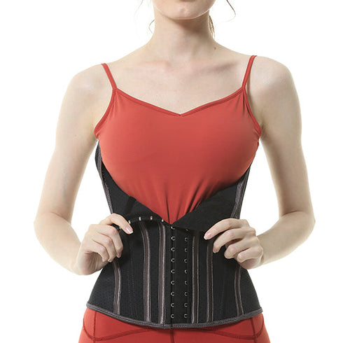 Women Breathable Latex Waist Trainer 19 Steel Boned Underbust Body Shaper Fajas