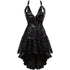 Machinery Steampunk Corset Womens Party Costume Skirt Set