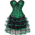 Corset Dresses Overbust Corset Skirt Set Moulin Rouge Showgirl Saloon Girl Costume Clubwear