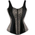 Fashion Women Waist Cincher Overbust Brocade Vest Corset