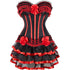 Corset Skirt Renaissance Corset Dress for Women Burlesque Corsets Costumes