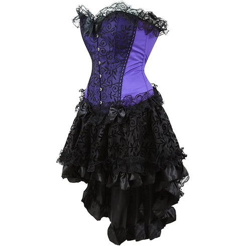 Renaissance Corsets Halloween Victorian Vampire Costumes Set