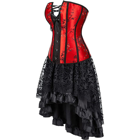 Renaissance Corsets Halloween Victorian Vampire Costumes Set