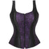 Fashion Women Waist Cincher Overbust Brocade Vest Corset
