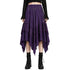 Womens Renaissance Skirt Asymmetrical Flowy Goth Skirt