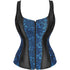 Fashion Women Waist Cincher Overbust Brocade Vest Corset
