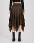 Womens Renaissance Skirt Asymmetrical Flowy Goth Skirt