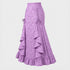Women's Gothic Lace-Up Drawstring Tiered Ruffle Maxi Long Mermaid Pencil Skirt