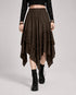 Womens Renaissance Skirt Asymmetrical Flowy Goth Skirt