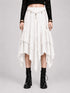 Womens Renaissance Skirt Asymmetrical Flowy Goth Skirt