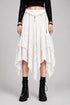 Womens Renaissance Skirt Asymmetrical Flowy Goth Skirt