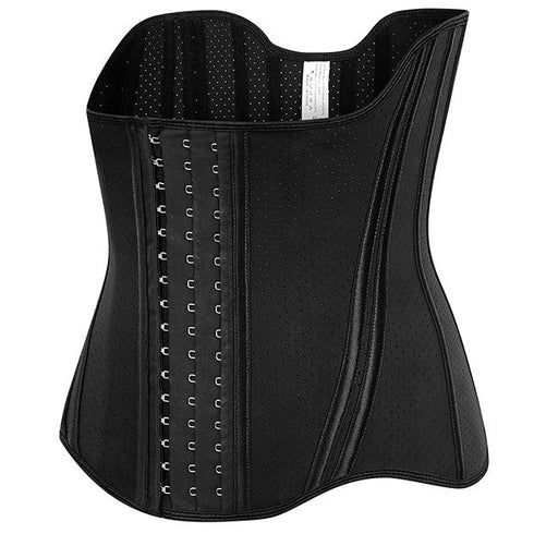 Breathable Latex Waist Trainer for Women 19 Steel Boned Underbust Body Shaper Fajas