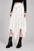 Womens Renaissance Skirt Asymmetrical Flowy Goth Skirt