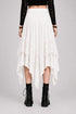 Womens Renaissance Skirt Asymmetrical Flowy Goth Skirt