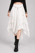 Womens Renaissance Skirt Asymmetrical Flowy Goth Skirt