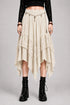 Womens Renaissance Skirt Asymmetrical Flowy Goth Skirt