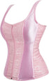 Fashion Women Waist Cincher Overbust Brocade Vest Corset