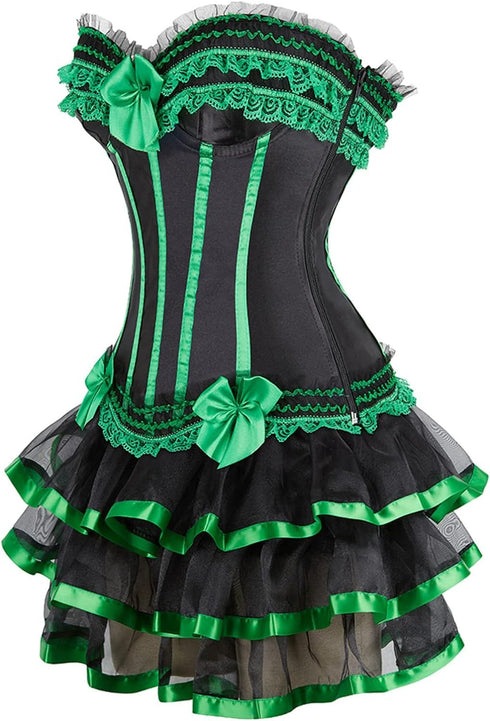 Corset Skirt Renaissance Corset Dress for Women Burlesque Corsets Costumes