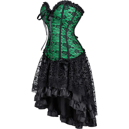 Renaissance Corsets Halloween Victorian Vampire Costumes Set