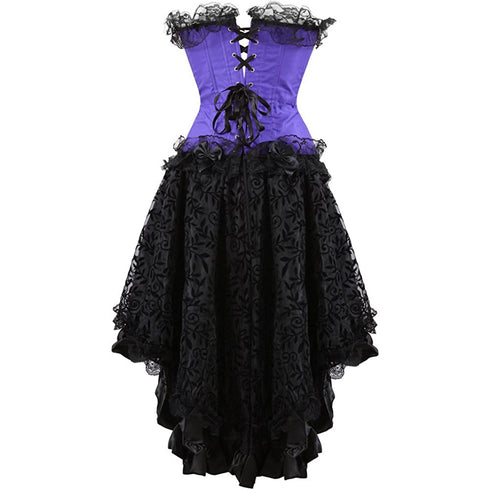 Renaissance Corsets Halloween Victorian Vampire Costumes Set
