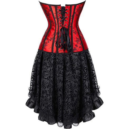 Renaissance Corsets Halloween Victorian Vampire Costumes Set