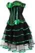 Corset Dresses Overbust Corset Skirt Set Moulin Rouge Showgirl Saloon Girl Costume Clubwear