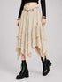 Womens Renaissance Skirt Asymmetrical Flowy Goth Skirt