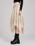 Womens Renaissance Skirt Asymmetrical Flowy Goth Skirt