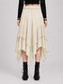 Womens Renaissance Skirt Asymmetrical Flowy Goth Skirt