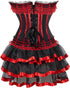 Corset Skirt Renaissance Corset Dress for Women Burlesque Corsets Costumes