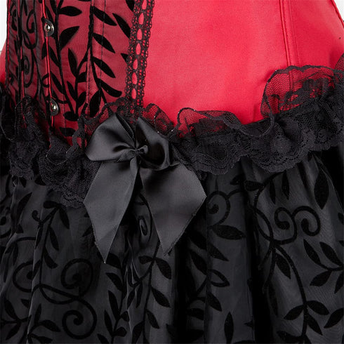 Renaissance Corsets Halloween Victorian Vampire Costumes Set