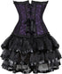 Women Corset Dress Gothic Corset Skirt Set Burlesque Dress Costume