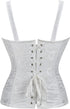 Fashion Women Waist Cincher Overbust Brocade Vest Corset