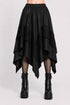 Womens Renaissance Skirt Asymmetrical Flowy Goth Skirt