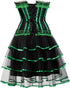 Corset Dresses Overbust Corset Skirt Set Moulin Rouge Showgirl Saloon Girl Costume Clubwear