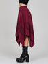 Womens Renaissance Skirt Asymmetrical Flowy Goth Skirt