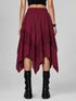 Womens Renaissance Skirt Asymmetrical Flowy Goth Skirt