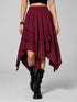Womens Renaissance Skirt Asymmetrical Flowy Goth Skirt